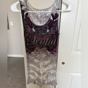 sinful bedazzled tank